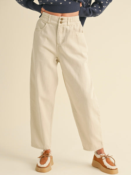 Cotton Barrel Pants