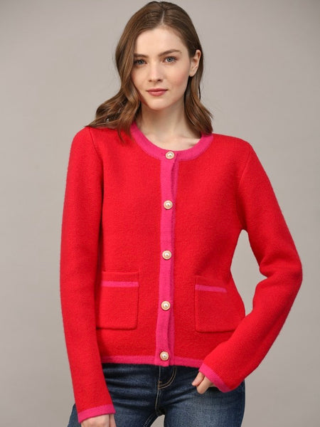 Evelyn Colorblock Cardigan