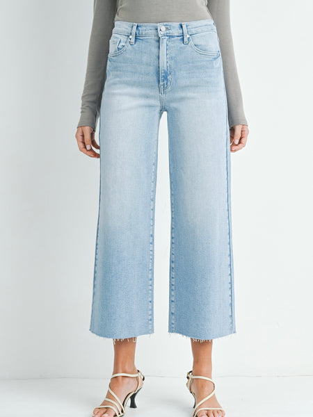 Just Black Denim : Scissor Cut Wide Leg