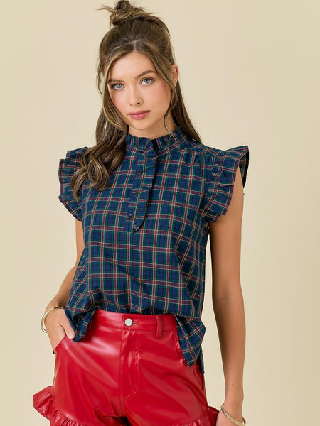 Holly Plaid Top