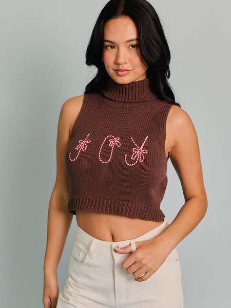 Turtleneck Sleeveless "Joy" Top