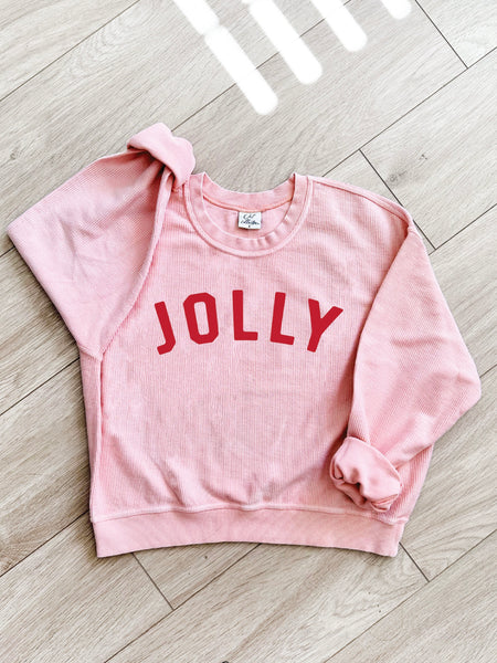 Jolly Cropped Thermal Vintage Pullover