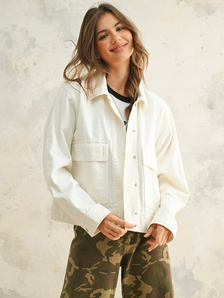 Boxy Cotton Jacket