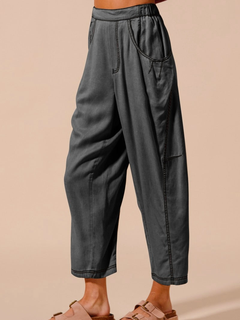 Vintage Washed Lightweight Slouchy Pants