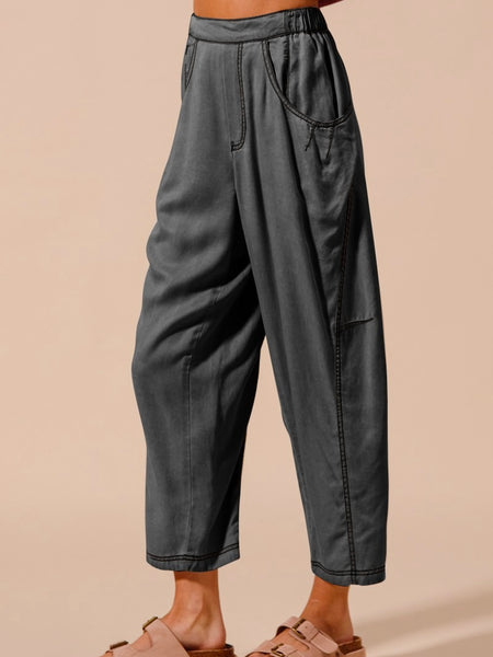 Vintage Washed Lightweight Slouchy Pants
