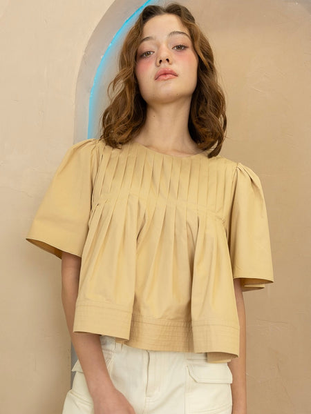 Heather Pleated Blouse
