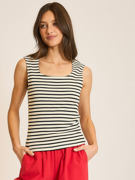 Carolina Striped Ribbed Tank