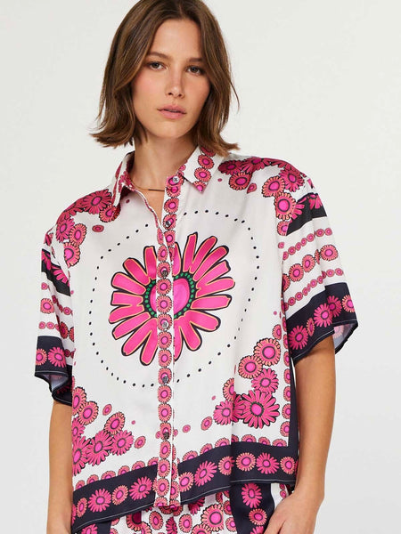 Boho Scarf Printed Shirt