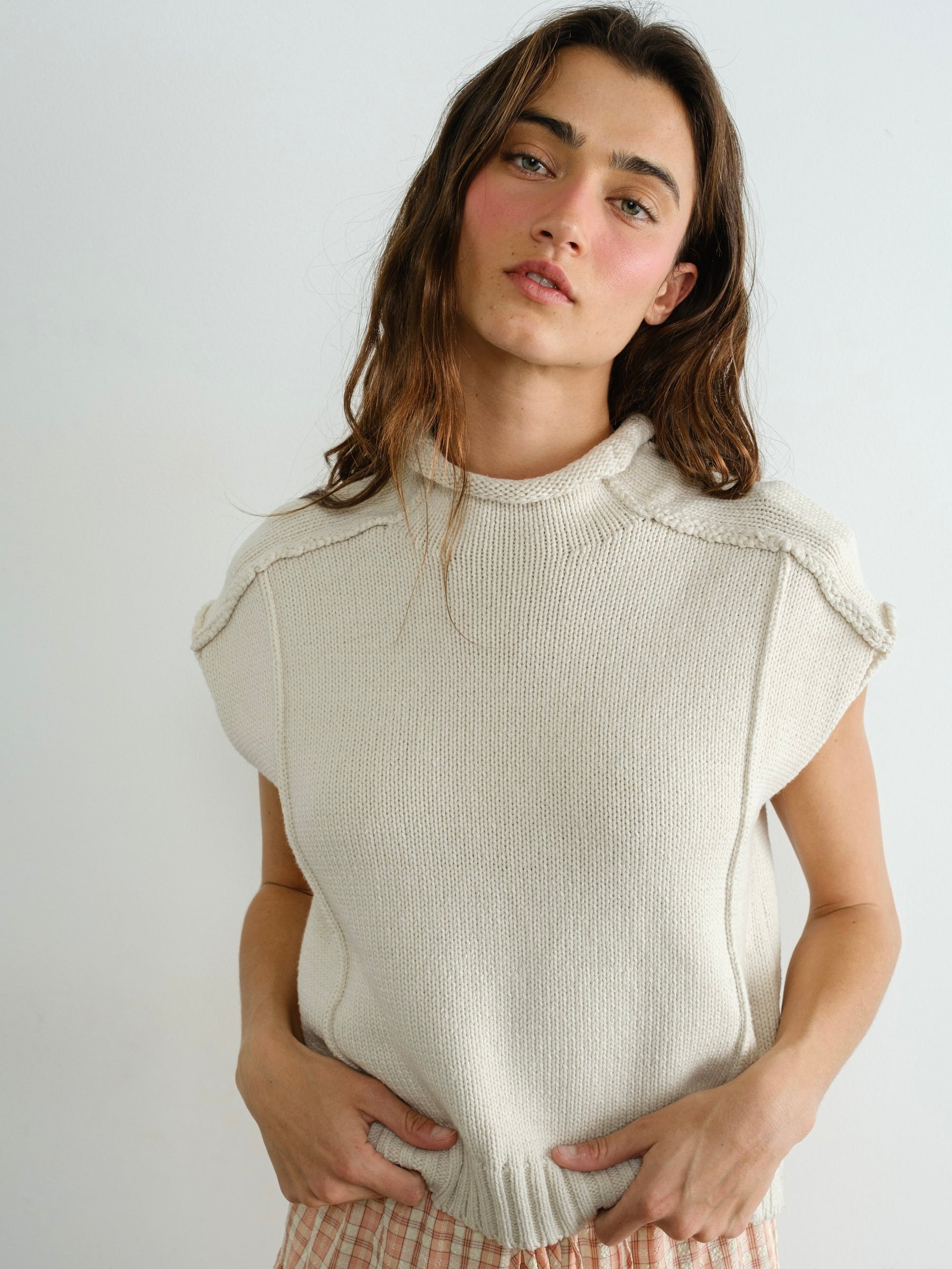Seam Detail Knit Vest