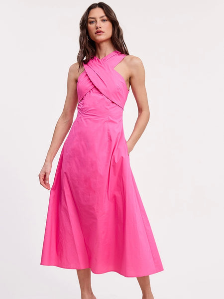 Hannah Halter Neck Midi Dress