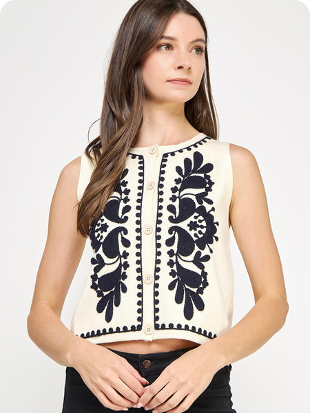 Ember Embroidered Vest