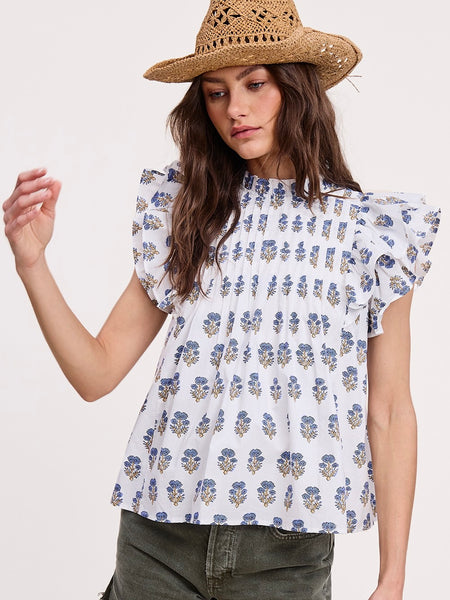 Anne Ruffle Blouse