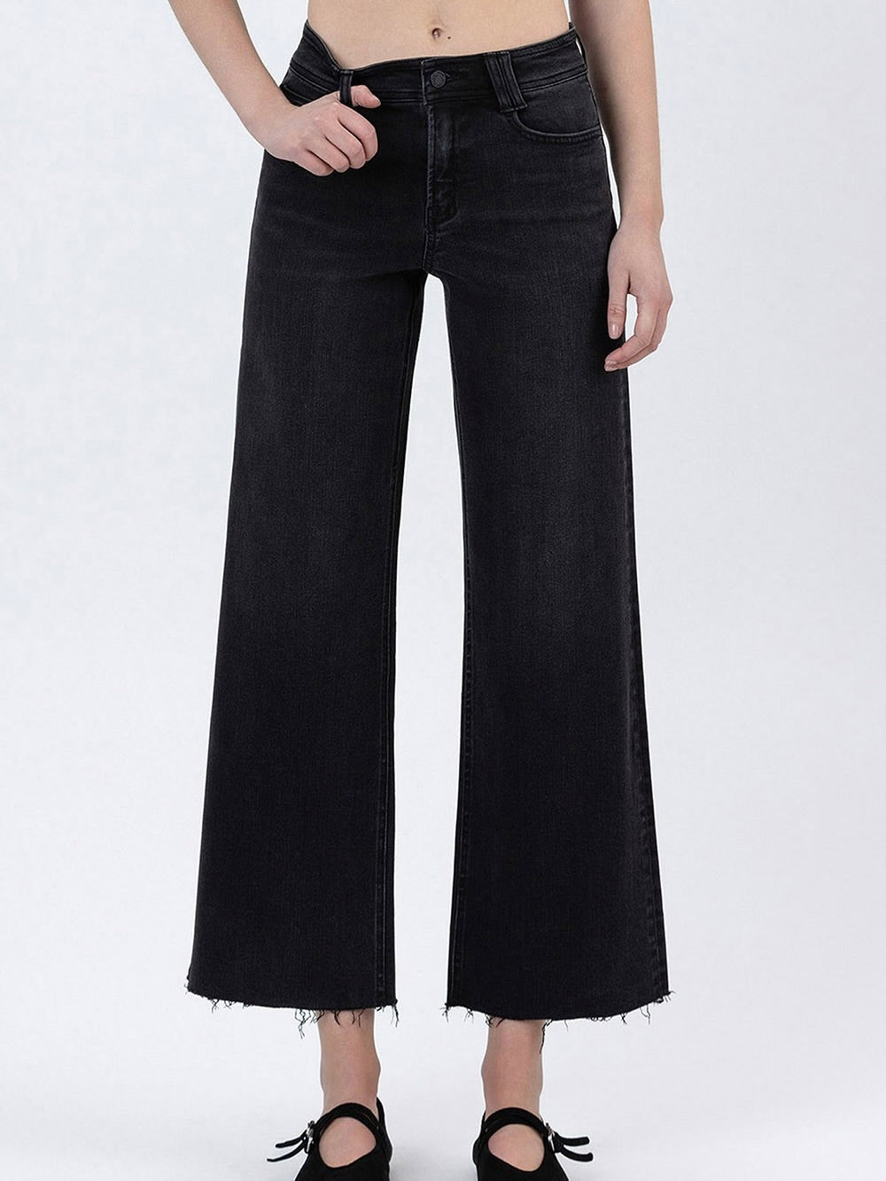 Flying Monkey : High Rise Ankle Wide Leg