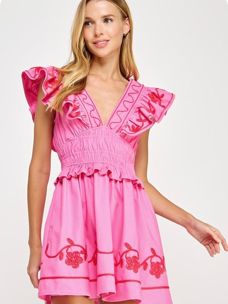 Ginny Linen Mini Dress