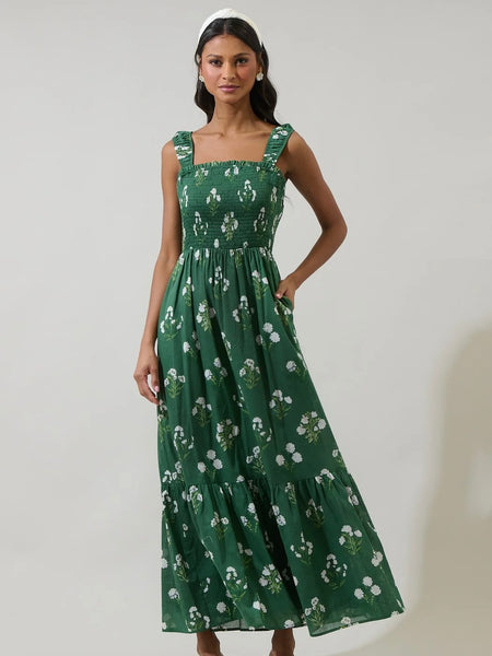 Tayla Smocked Maxi Dress