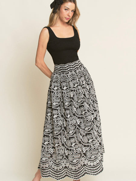 Nichole Eyelet Maxi Dress
