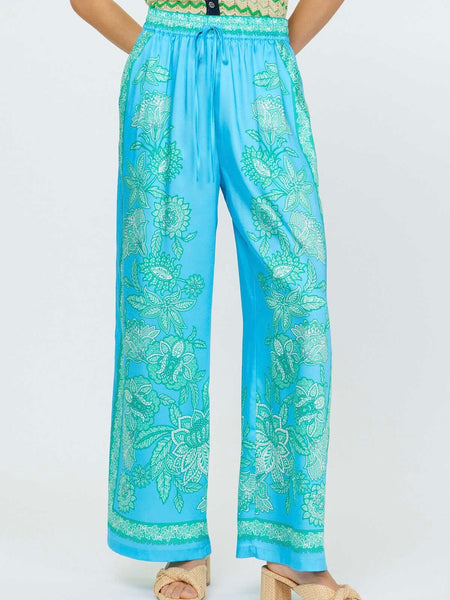 Paisley Floral Wide Leg Pants