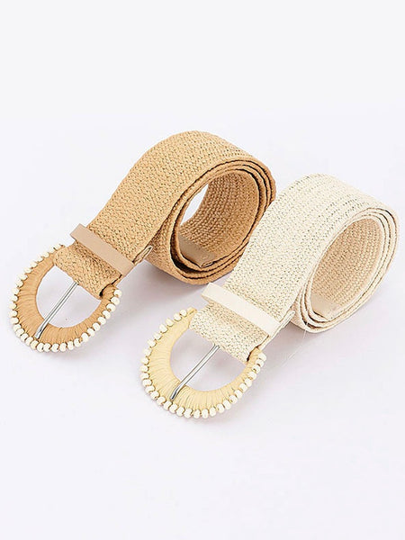Beaded Straw Belt