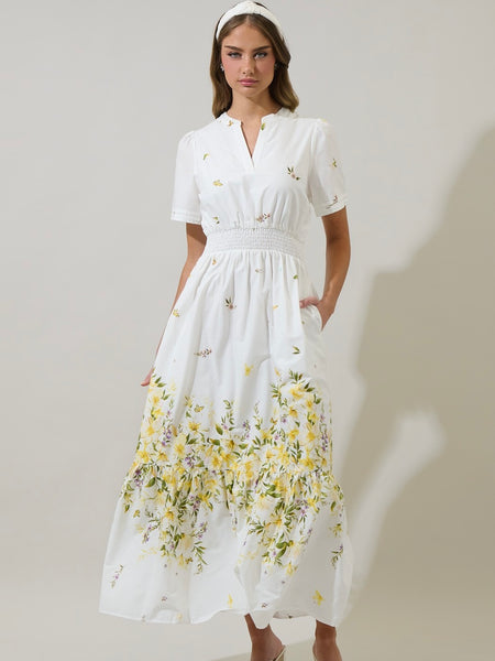 Bliss Field Janey Poplin Maxi Dress