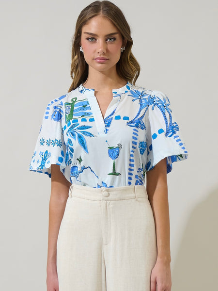 Sosy Floral Chrissy Top