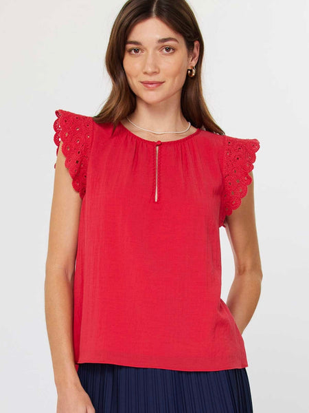 Betsy Flutter Sleeve Top