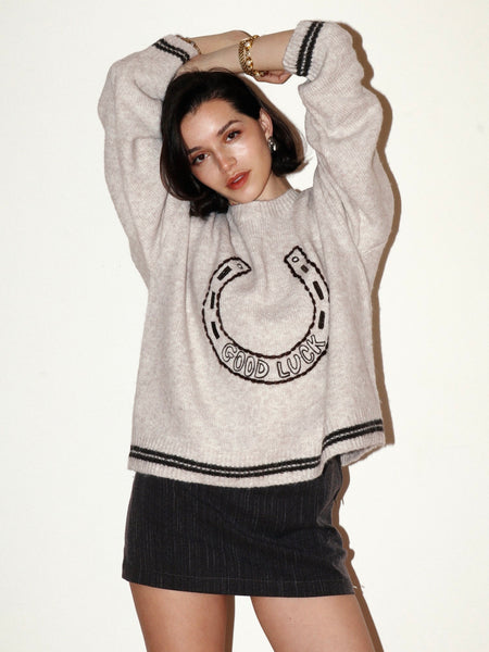 Good Luck Horseshoe Sweater
