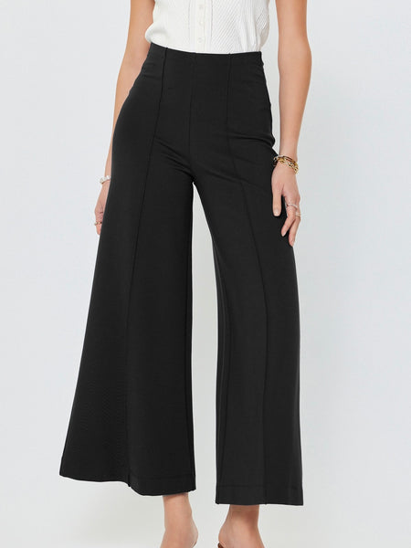 High Rise Flare Leg Ponte Pants