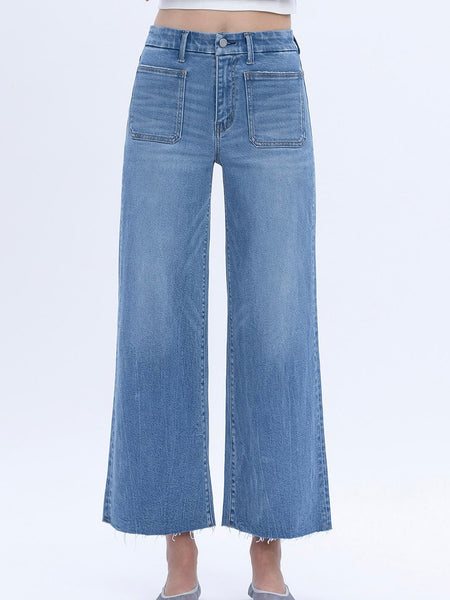 Vervet : High Rise Crop Wide Leg