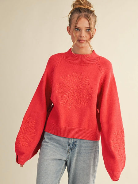 Heather Embroidered Sweater