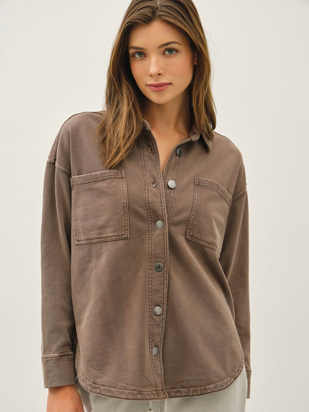 Ultra Soft Denim Look Shacket