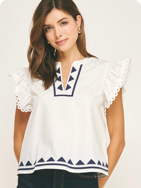 Kayla Poplin Top