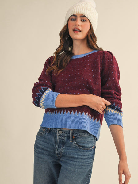 Geometric Knit Sweater