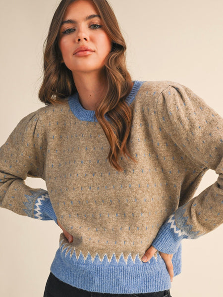 Geometric Knit Sweater
