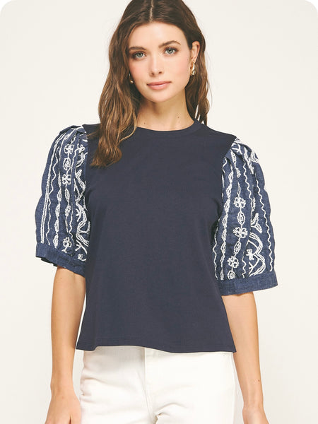 Ella Embroidery Top