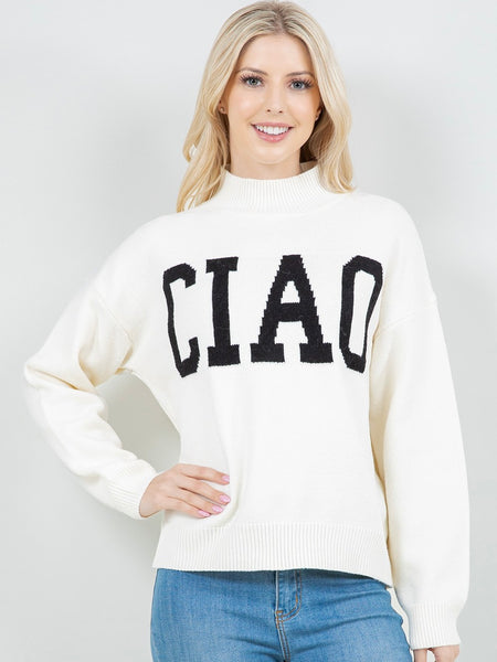 Ciao Mock Neck Sweater