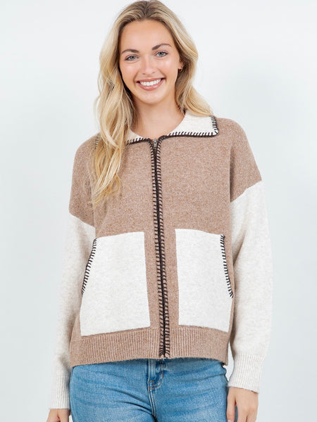 Vivian Zip Up Cardigan