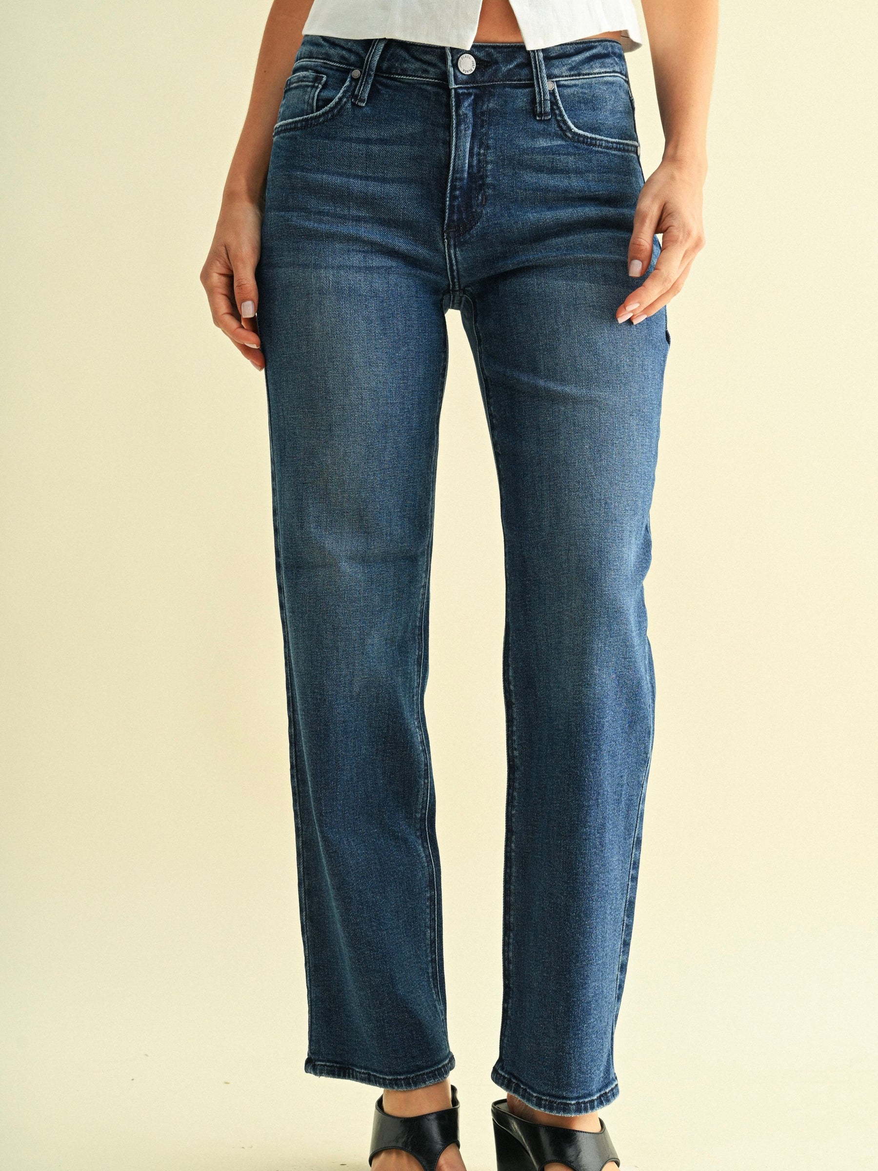Just Black Denim Stretchy Straight