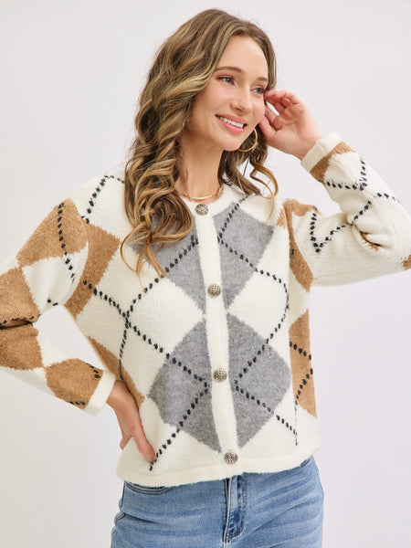 Cozy Argyle Sweater
