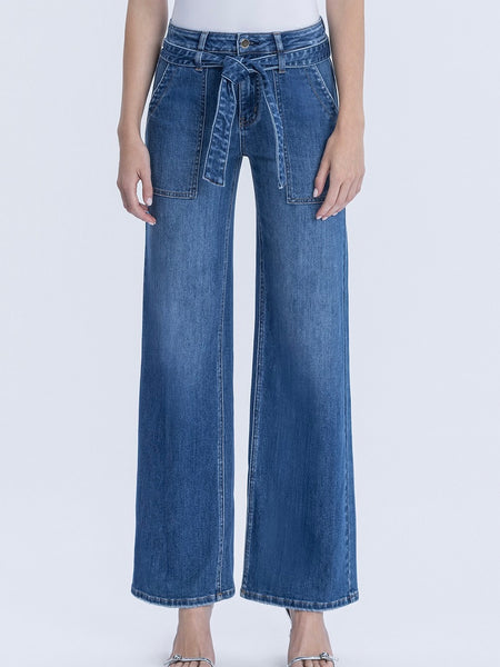 Flying Monkey : High Rise with Tie Denim