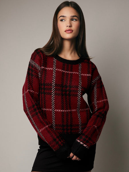 Peggy Plaid Sweater