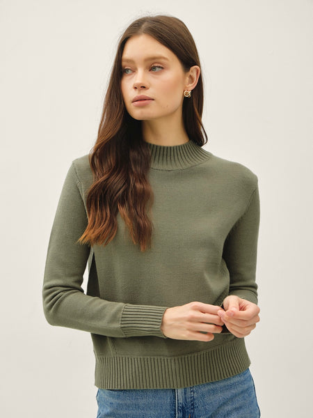 Ultra Soft Mock Neck Sweater