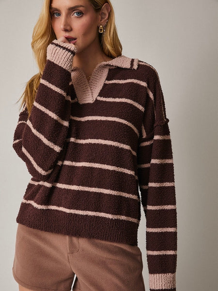 Hammersmith Stripe Collared Sweater