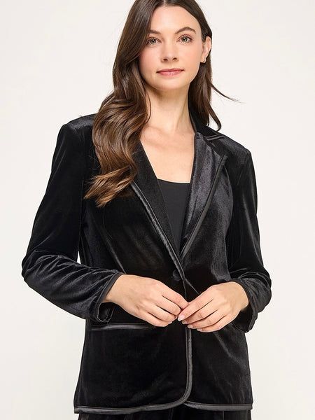 Velvet Tailored Blazer