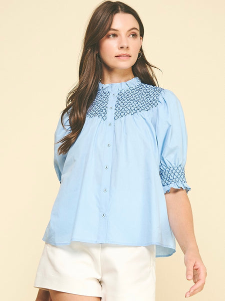Emmy Embroidered Blouse