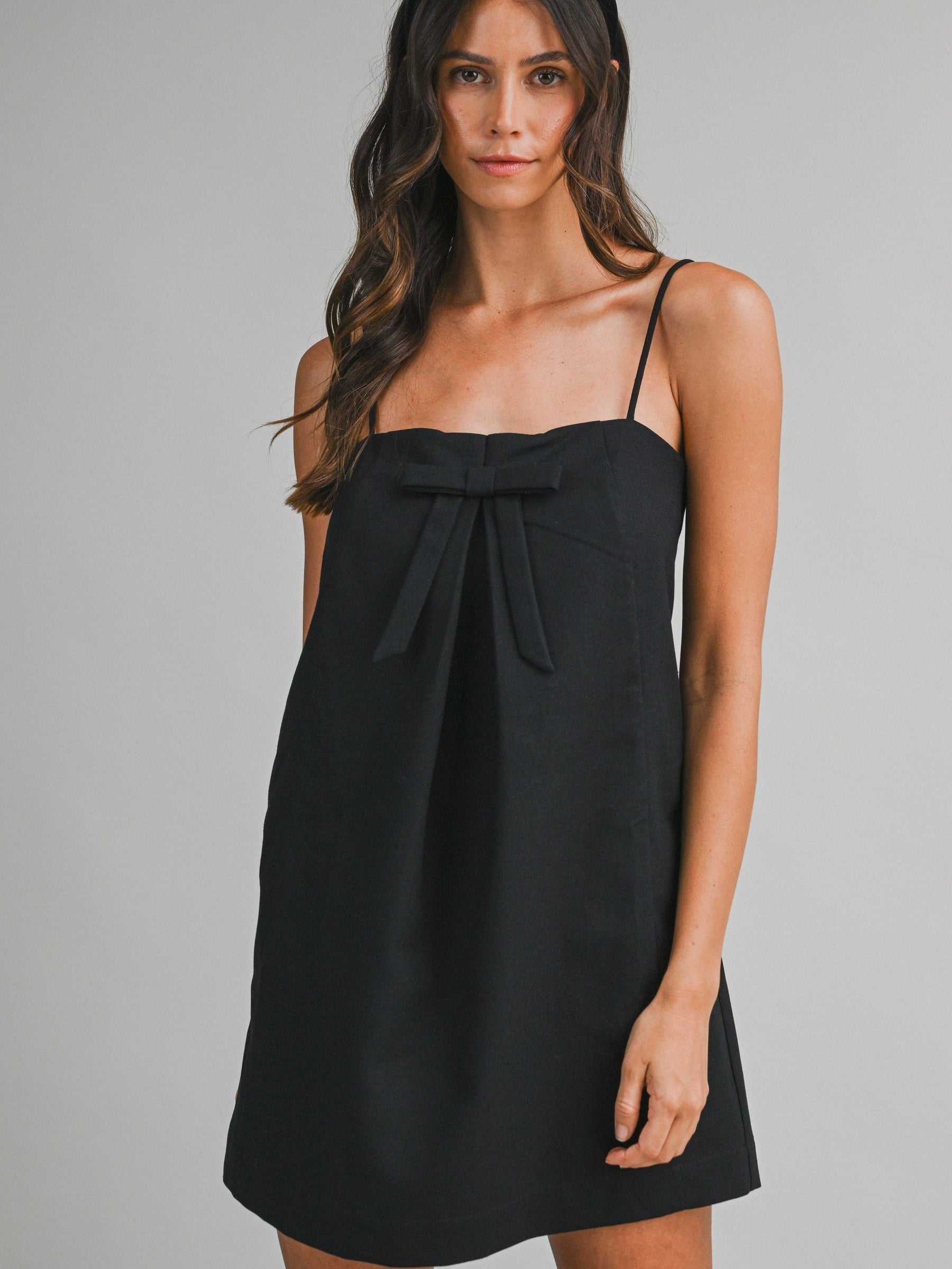 Front Bow Mini Dress
