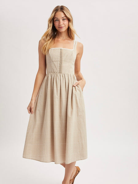 Pistola} Bianca Midi Dress Vintage Charm Pistola} Bianca Midi Dress Vintage Charm