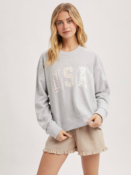 Patchwork USA Pullover