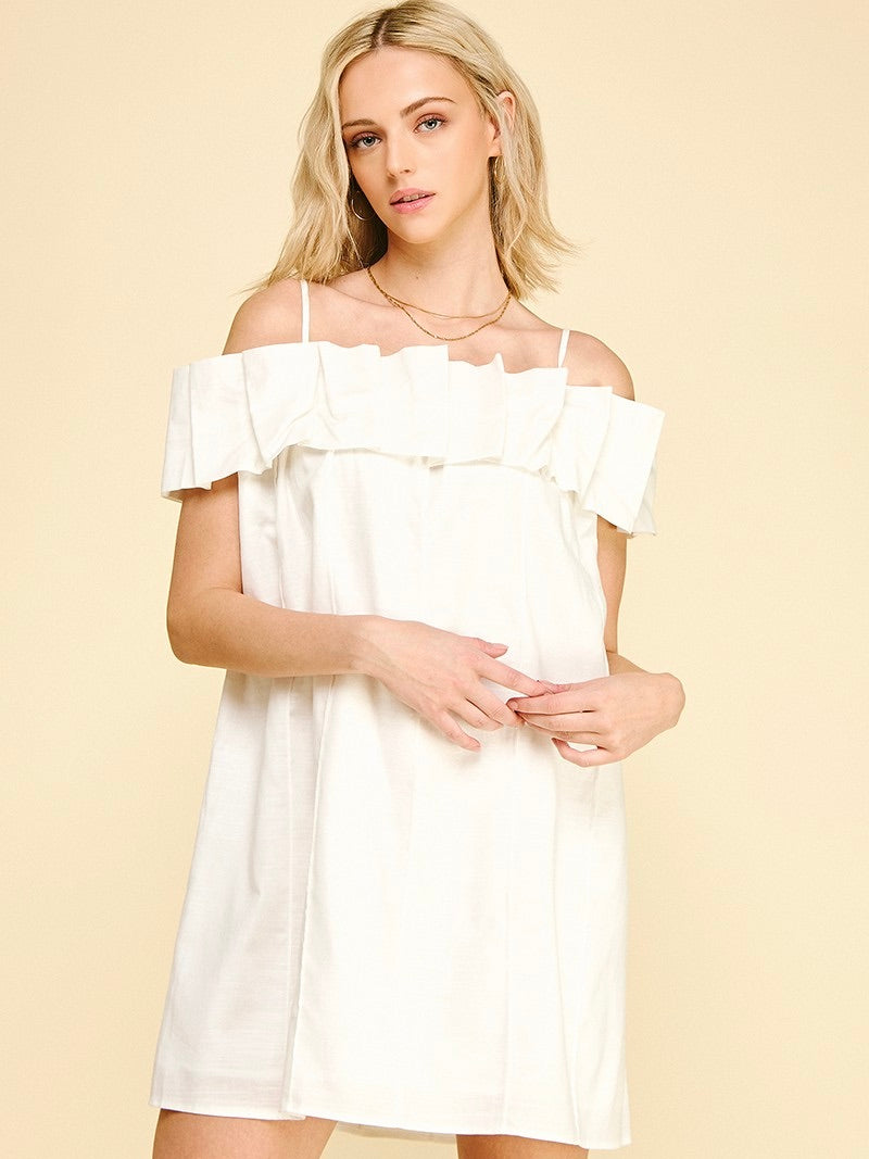 Ruffle Off Shoulder Dress