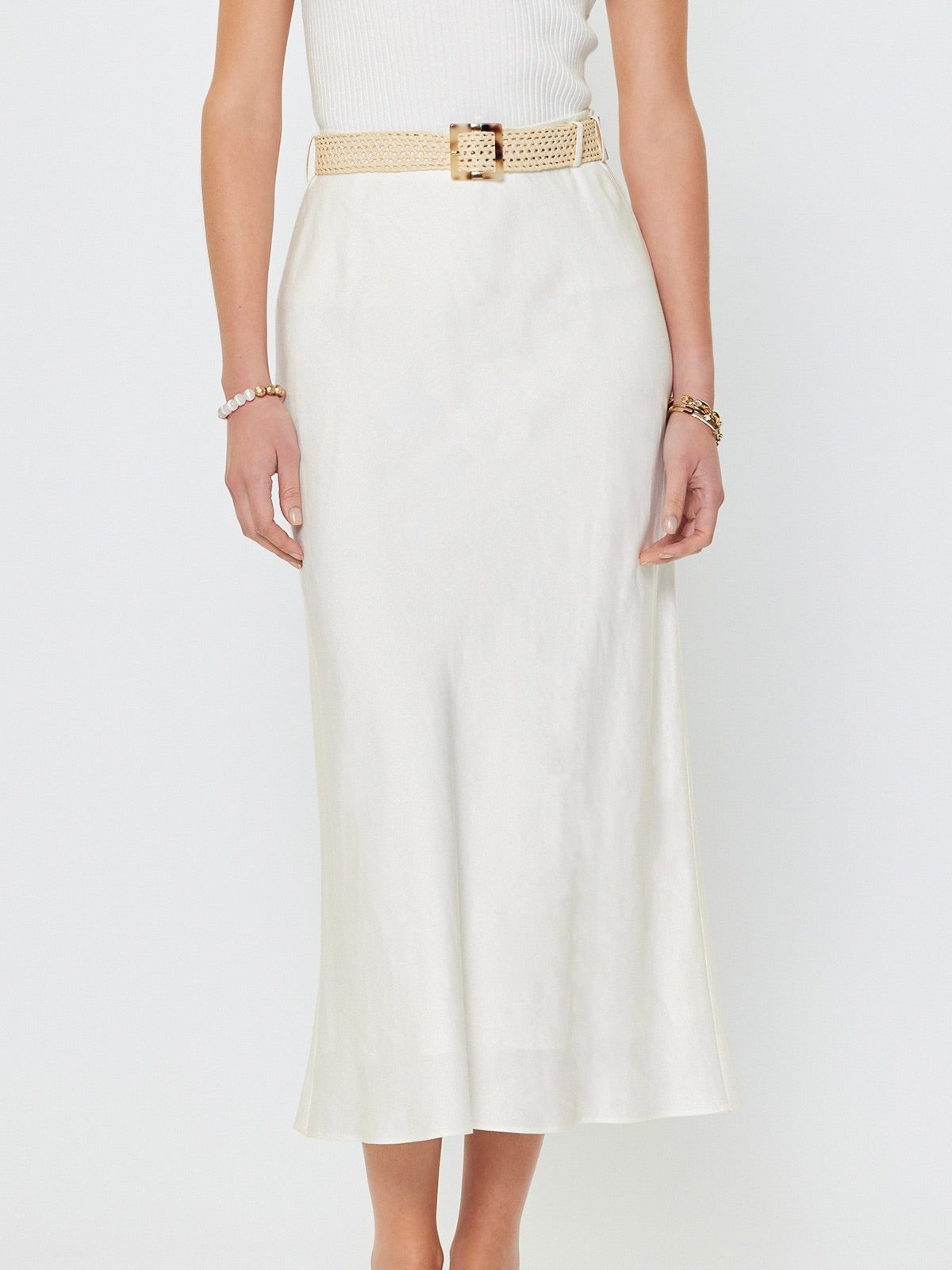Belted Maxi Skirt