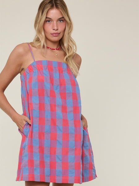 Plaid Cami Mini Dress